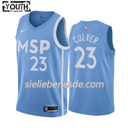 Kinder NBA Minnesota Timberwolves Trikot Jarrett Culver 23 Nike 2019-2020 City Edition Swingman